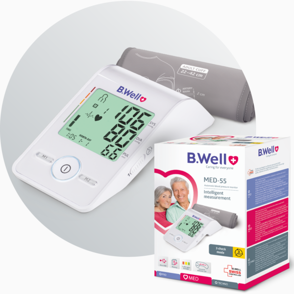 فشارسنج بازویی MED -55 ad با آداپتور B.Well Swiss