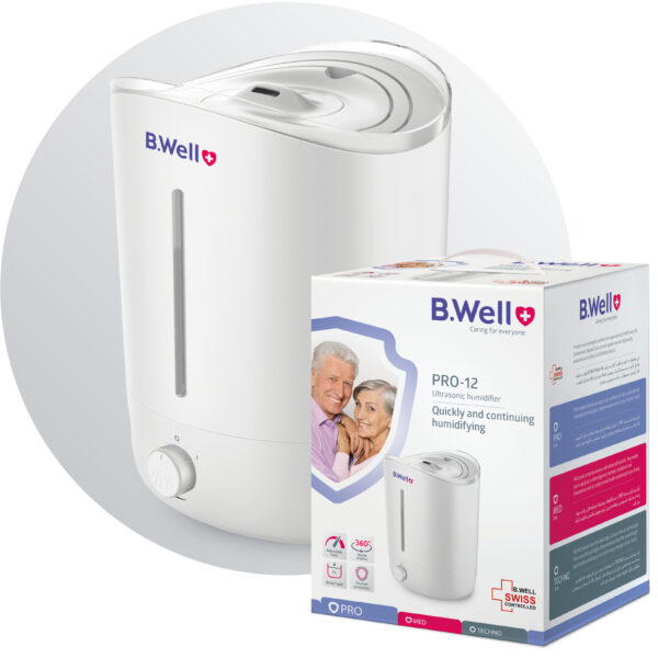 بخور سرد 5 لیتری ولومی B.Well Swiss PRO-12 White