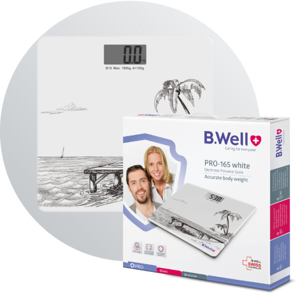 ترازو دیجیتال  B.Well Swiss  WK-165  White