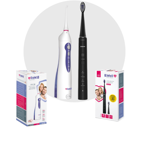 واترجت دندان WI-911 و مسواک برقی  B.Well Swiss  MED-870  Black