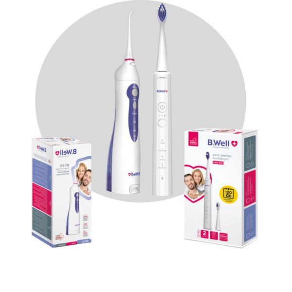 واترجت دندان WI-911 و مسواک برقی  B.Well Swiss  MED-870  White